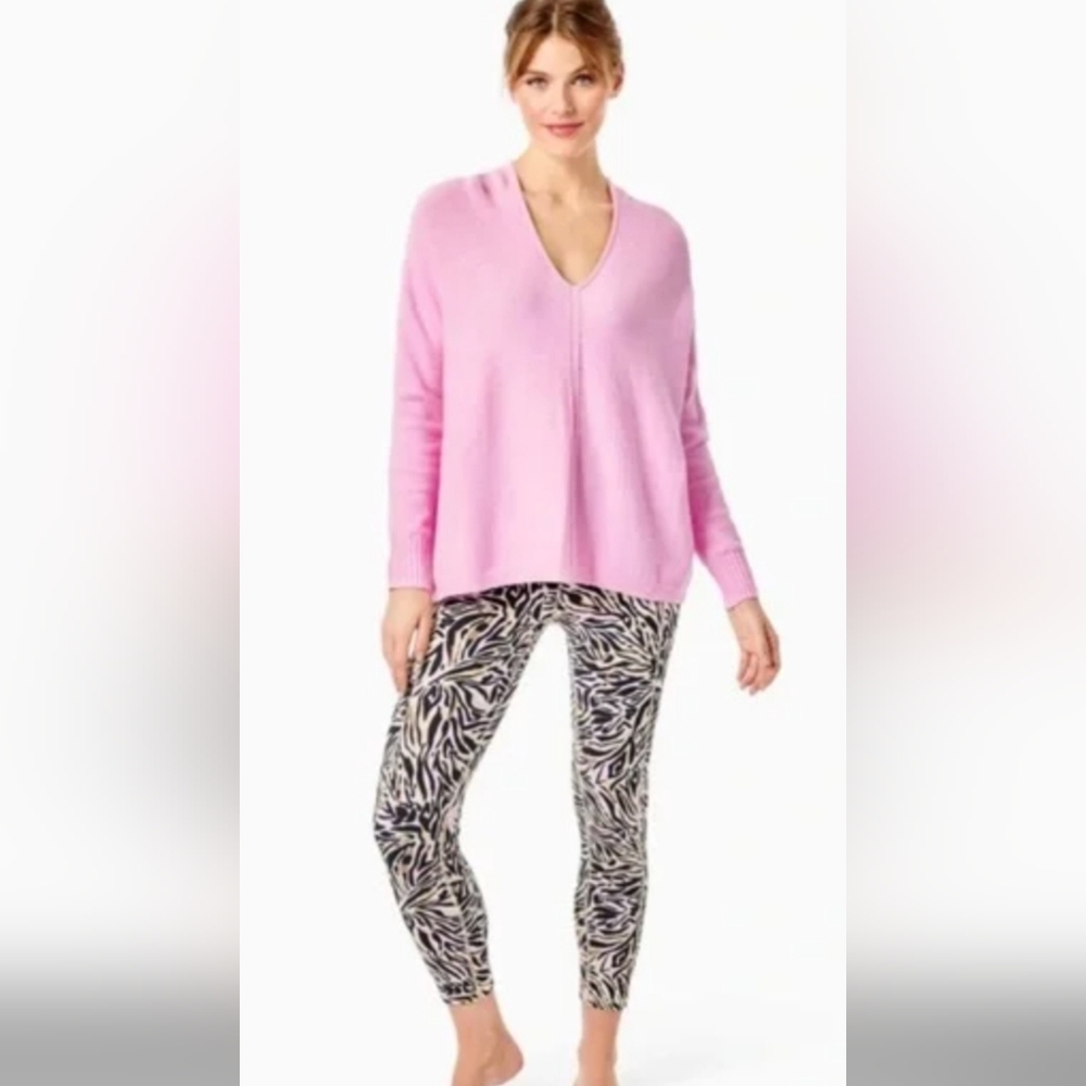 Lilly Pulitzer "Sevie Magnolia Lilac Dolman Sleeves" Sweater, L, Style#006501